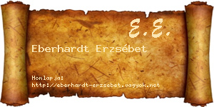 Eberhardt Erzsébet névjegykártya